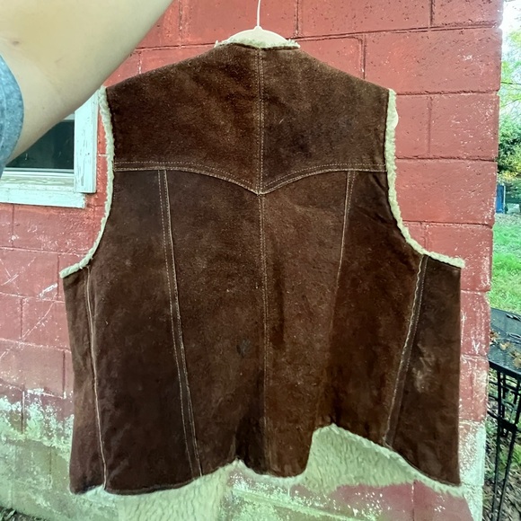 Vintage Genuine Leather Vest - Picture 2 of 3